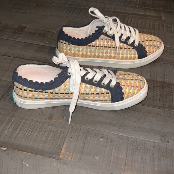 Jack Rogers Woven Teagan Sneakers - Multicolor Size 7 - Picture 3 of 7